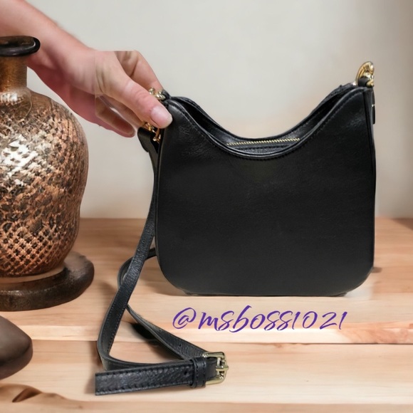 Valentino Bags Valentino Black Quilted Crossbody With Gold Chain